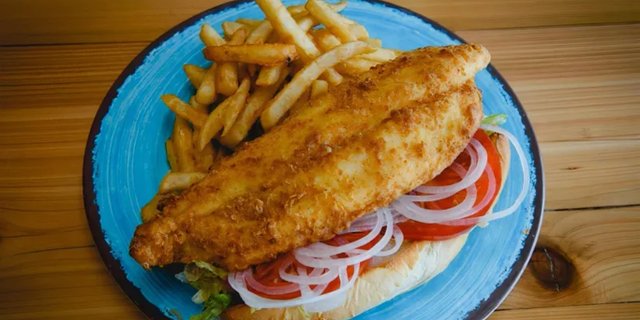 Famous Fried Fish Sandwich