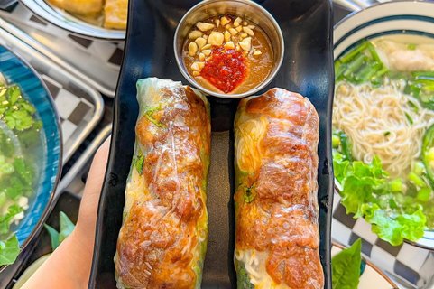 Grilled Pork Spring Rolls