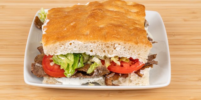 Gyro Focaccia Sandwich