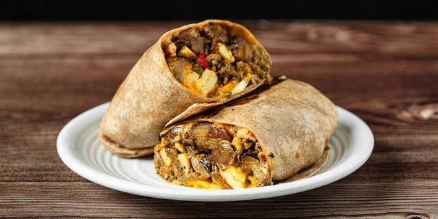 VEGAN Forager Smash Burrito
