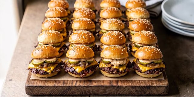 Mini Smash Burger Sliders (18)
