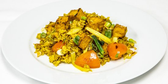 Vegan Yellow Fried Rice