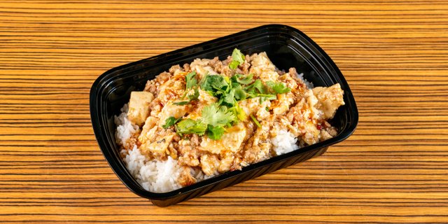 Nanking’s Famous Sesame Tofu Over White Rice