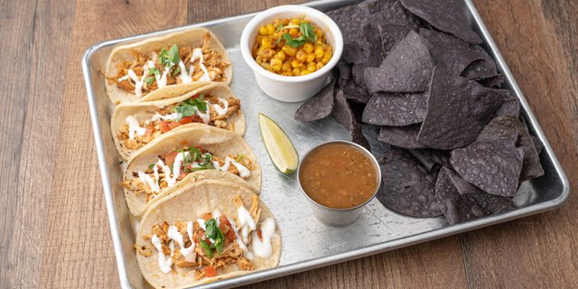 Red Chile Chicken Tacos