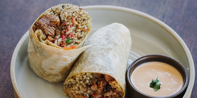 Burmese Beef Burrito