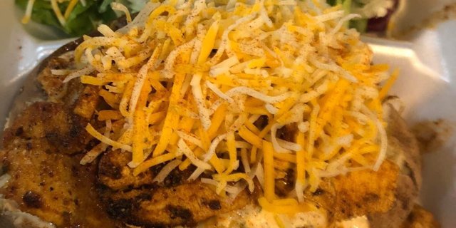 Blackened Chicken Potato Bar