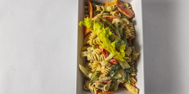 Fusilli w/ Steamed Vegetable Pasta Salad
