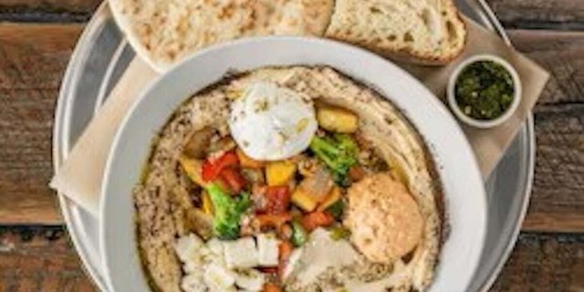 Charred Veggie Hummus Platter