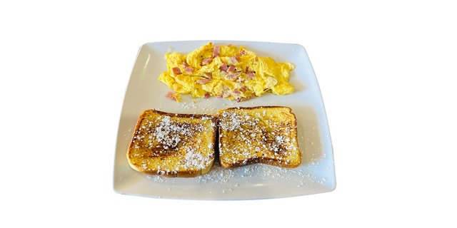 Two French Toast w/ Eggs
