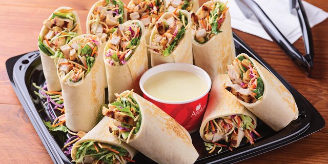 Oriental Chicken Salad Wraps w/ Grilled Chicken