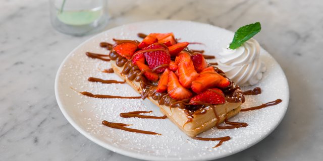 Strawberry Dulce de Leche Waffle