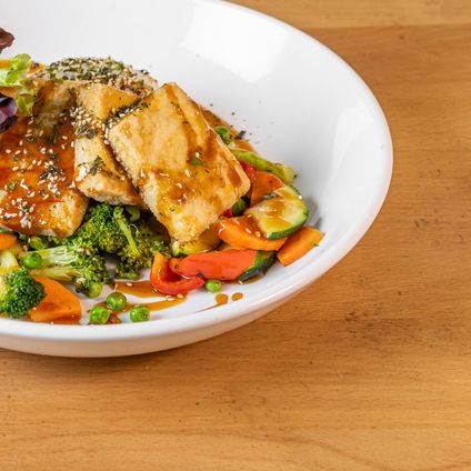 Crispy Fried Organic Tofu Entree